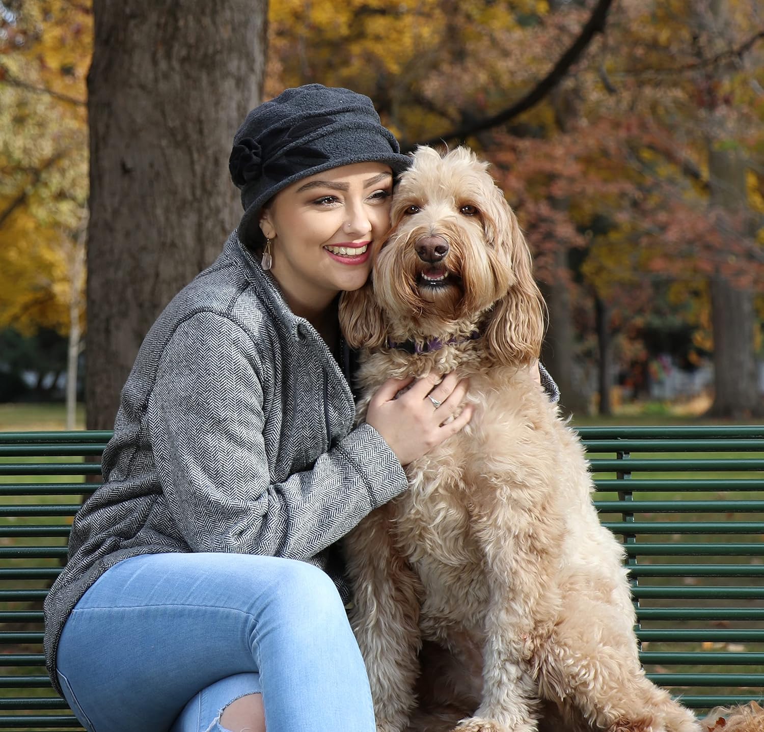 Hats Scarves & More Womens Hat Chemo Headwear Cancer Cap Ladies Head Coverings Winter Lady Rose - Image 7