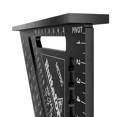 Miniatura 8 de Hultafors Anschlagdreieck MRS (para Quer-  Winkelschnitte, Winkelmesser, Skala zum Sägen von Grat-, Kehl- und Schiftsparren) 483271