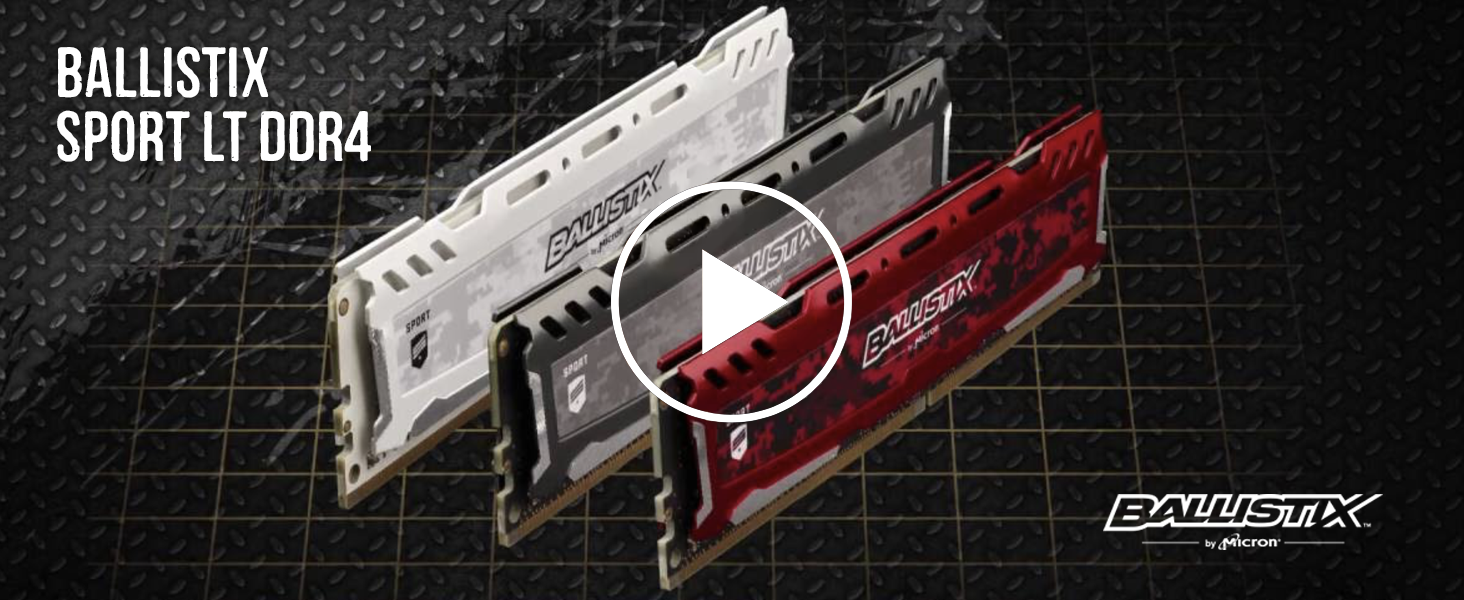 Crucial 4GB, Ballistix 288-pin DIMM, DDR4 PC4-19200, at Amazon.com