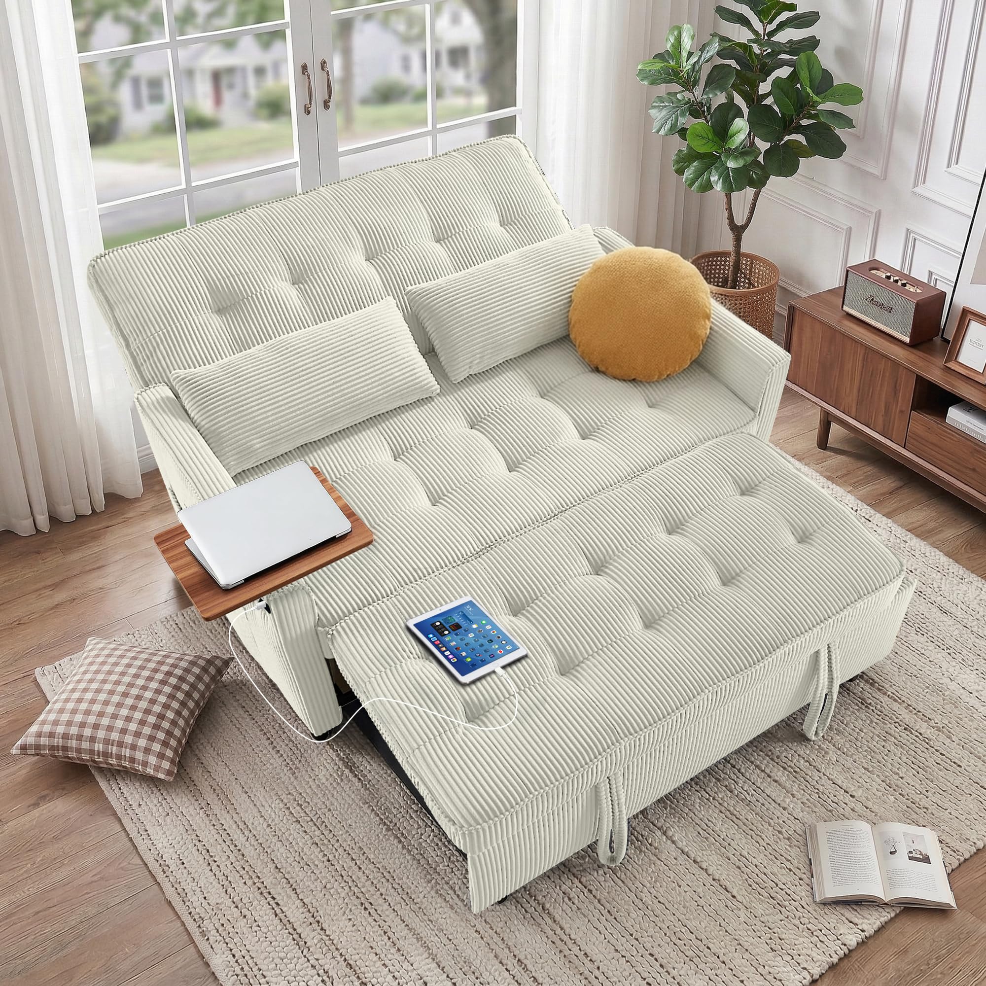 QSQG 54 Inch Sleeper Sofa Bed