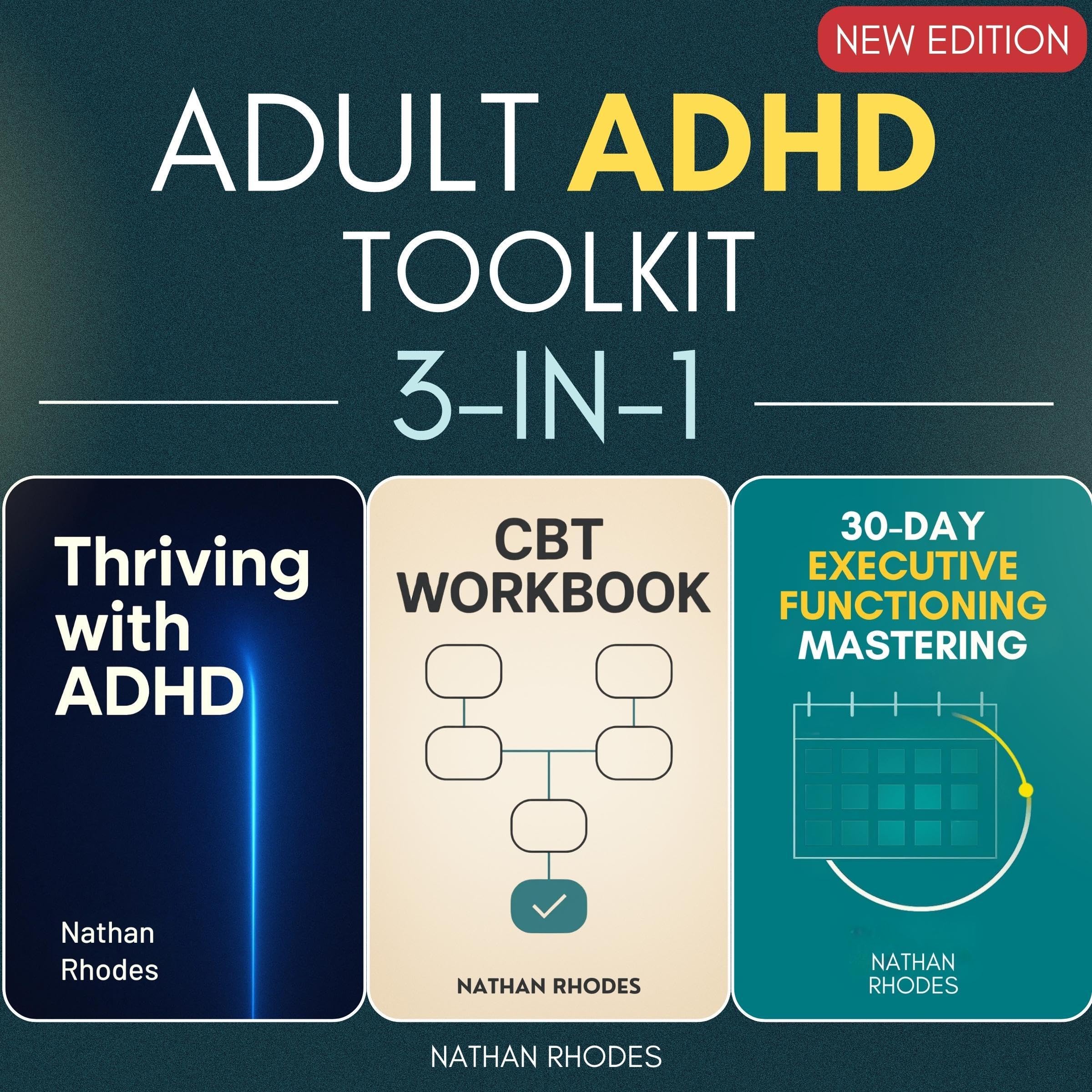 Cover art for Adult ADHD Toolkit: 3-in-1