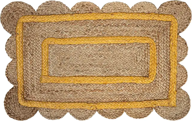 Fisura Jute Doormat 70x45cm Modern Design Pink Indoor Outdoor Use