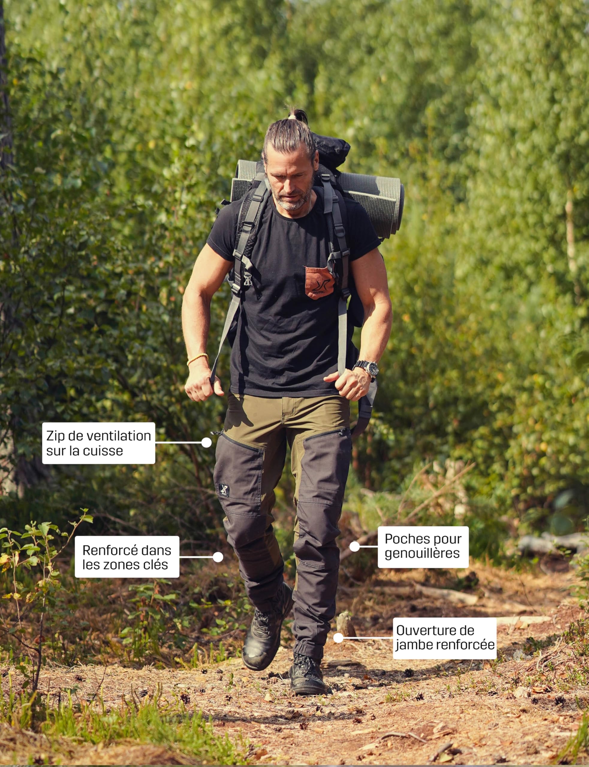 RevolutionRace Homme RVRC GP Pro Pants, Pantalon Durable pour la randonnée et Autres activités de Plein air