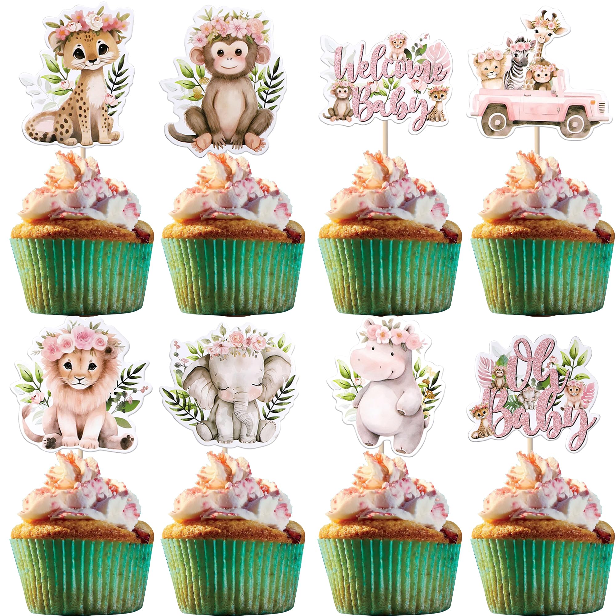 Baby Shower Cake Toppers Woodland Theme Baby Shower Food Hobby Lobby  Animals Of The … Curated Cupcake Toppers, image size:2000x2000