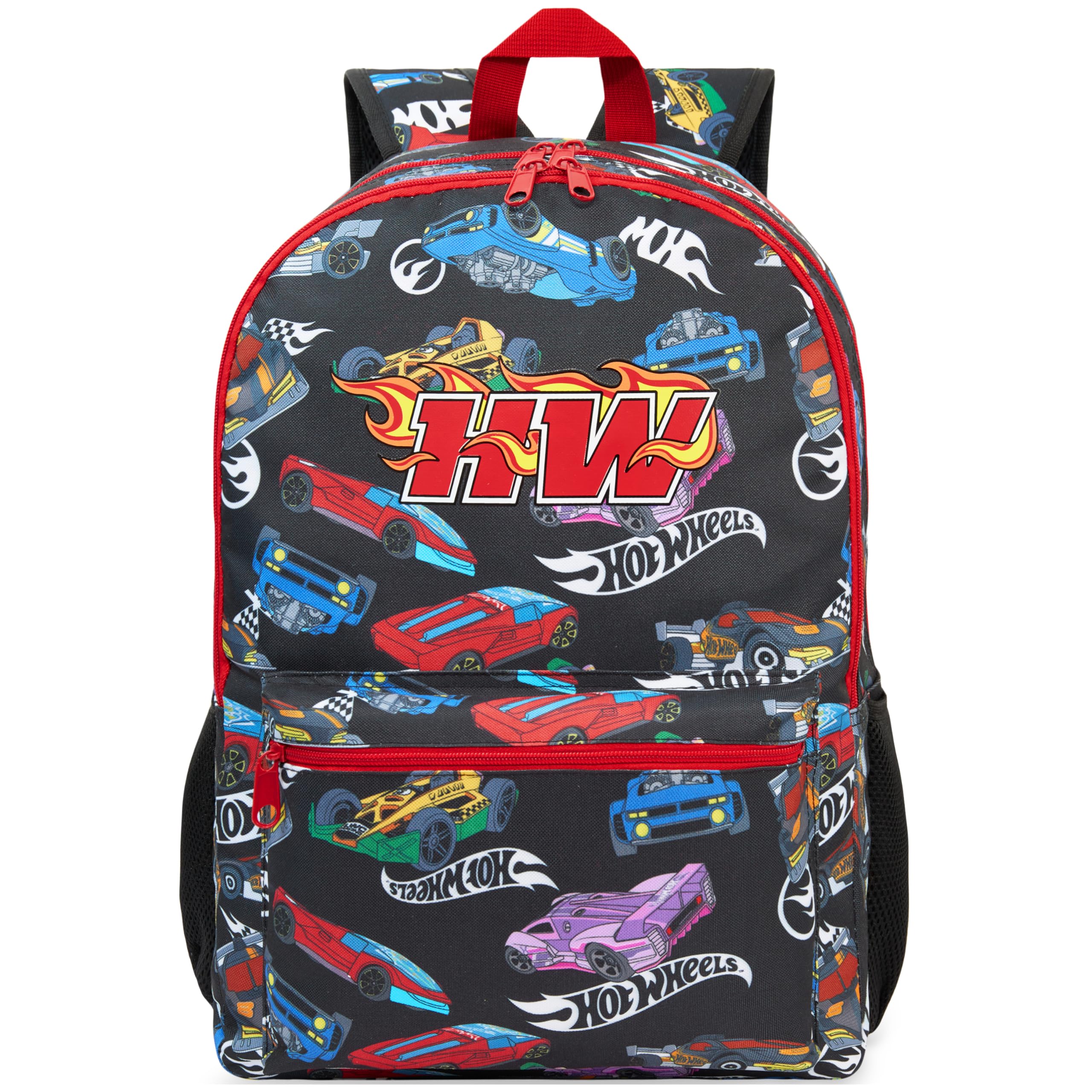 Get Trend Hot Wheels Zaino Ragazzo, Leggero Zaino Scuola con Spallacci e Zip per Sport e Gite, Idea Regalo per Ragazzi (Multi Hot Wheels)