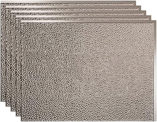 Miniatura 12 de FASÄDE Panel decorativo de vinilo martillado para salpicadero en ónix cepillado (muestra de 6 x 6 pulgadas) Ónix cepillado,Bronce antiguo,Bronce
