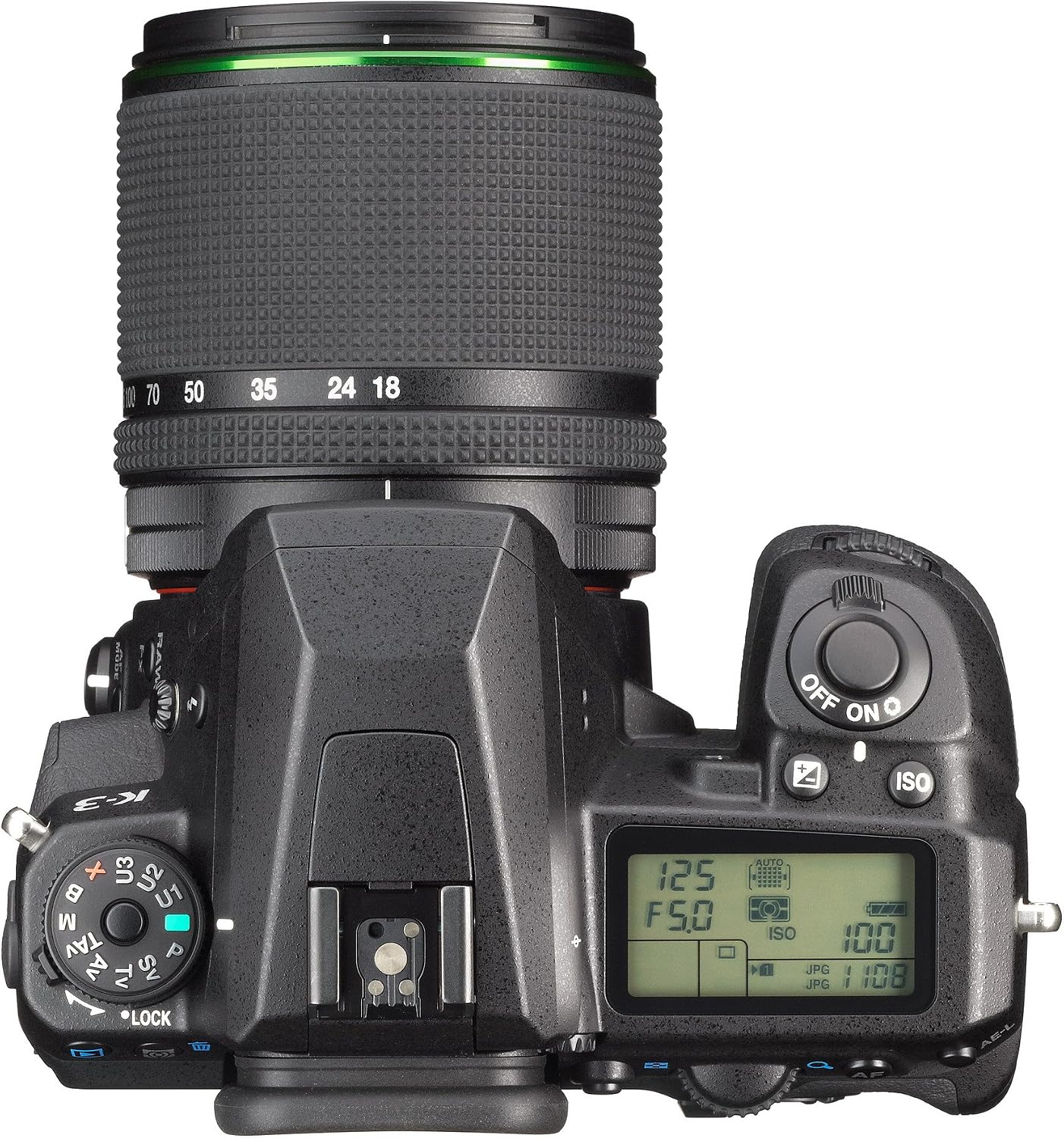 Pentax K-3 lens kit w/ 18-135mm WR 24MP SLR Camera with 3.2-Inch TFT LCD and 18-135mm WR f 3.5-5.6 (Black)