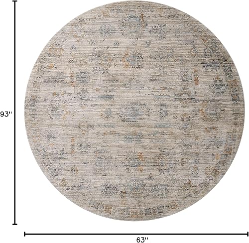 Miniatura 134 de Loloi Jean Stoffer Katherine Collection KES-02 Ocean/Coral 2'-7'' x 10'-0'', .25" Pile Height, Runner Rug