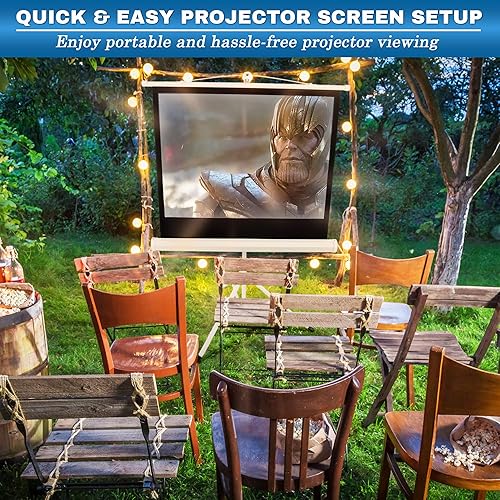 Miniatura 2 de Pyle PRJTP42 pantalla para proyector de 40 fácil de plegar y guardar estilo trípode 40 pulgadas