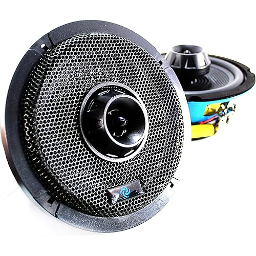 Pair 6.5" 200W Peak 4 Ohm High Power Full Range Marine Speaker