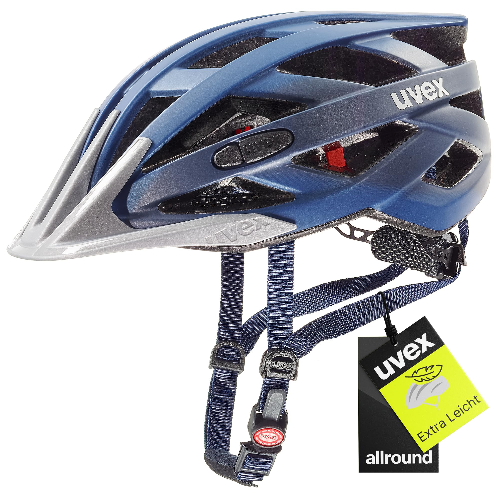 uvex i-vo cc - Leichter Allround-Helm für Damen und Herren - individuelle Größenanpassung - darkblue metallic - 52-57 cm