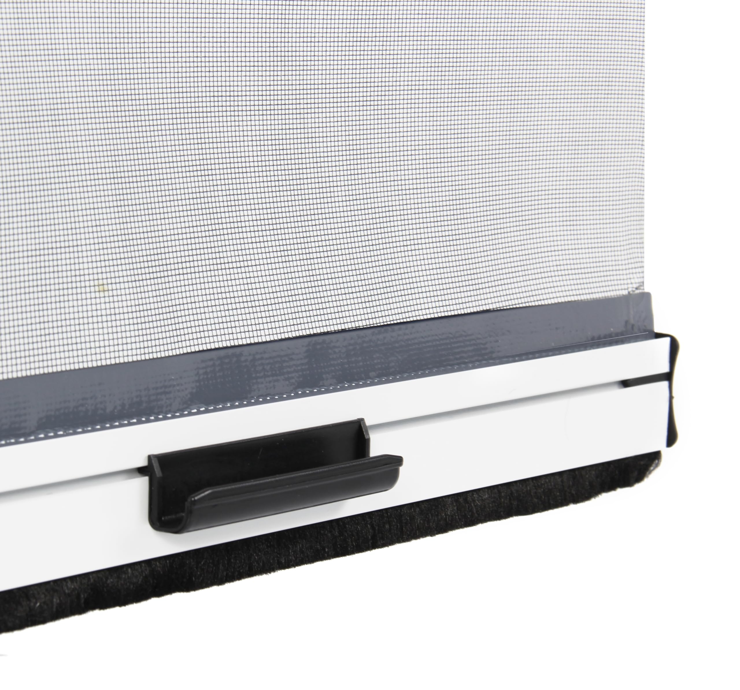Store moustiquaire fenêtre alu recoupable (largeur x hauteur) -protection insecte ajustable (Blanc, 1250 mm x 1600 mm)