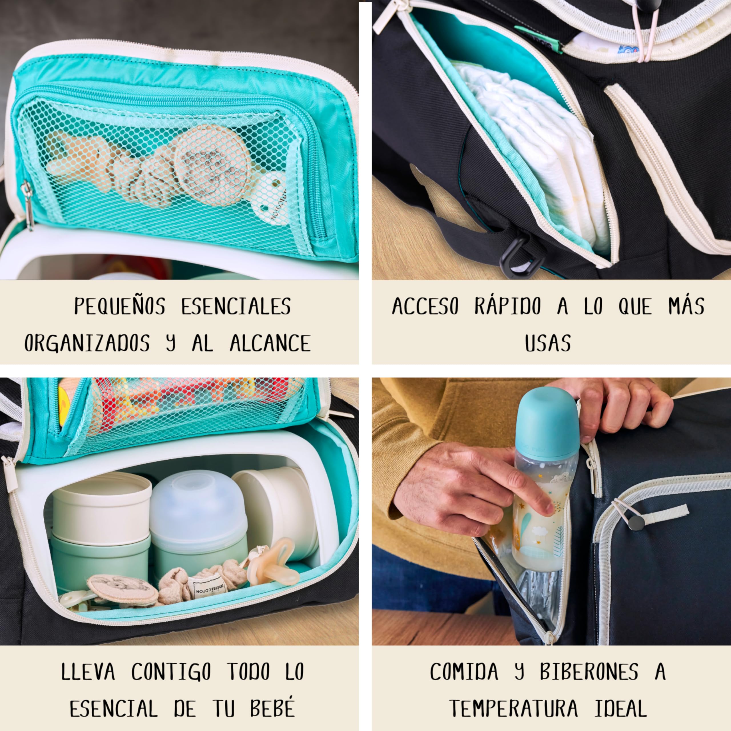 Slothie Trona Portátil para Bebé – Trona de Viaje Portátil para Comer, Asiento Elevador Plegable con Almacenamiento, Incluye Colgador Carrito y Babero de Silicona
