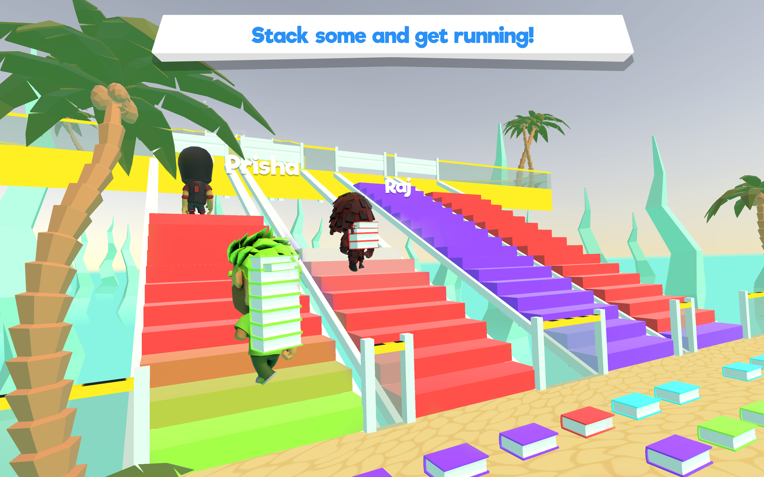 Stack Race Runner 3D Free racing Games for Tablets, Phone and Fire Tv