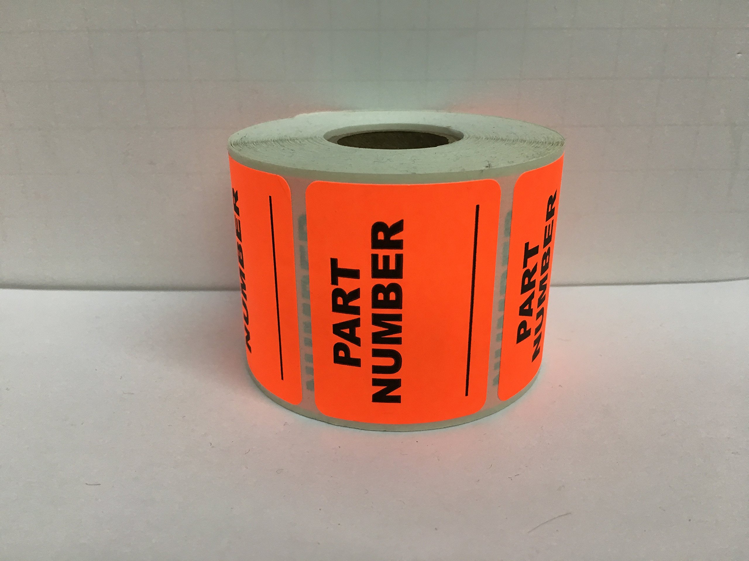 1 Roll 2x1.5 Bright Red Part Number Special Handling Shipping Warehouse Inventory Control Pallet Stickers 500 Labels per roll