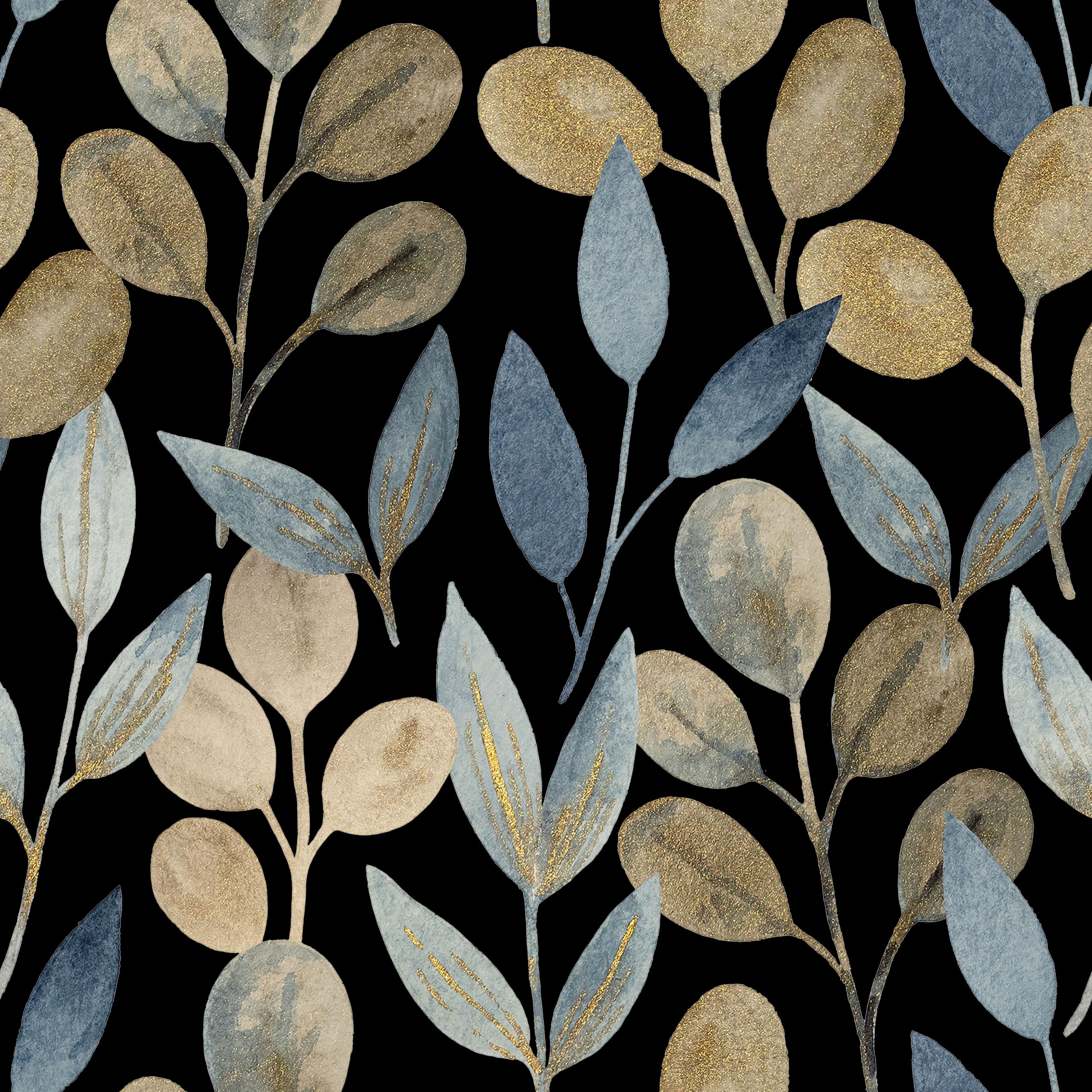 myforHD Self Adhesive Wallpaper Floral Leaves Flowers 44cmX300cm PVC Vinyl Wall Paper Sticker Decoration Modern Furniture Film
