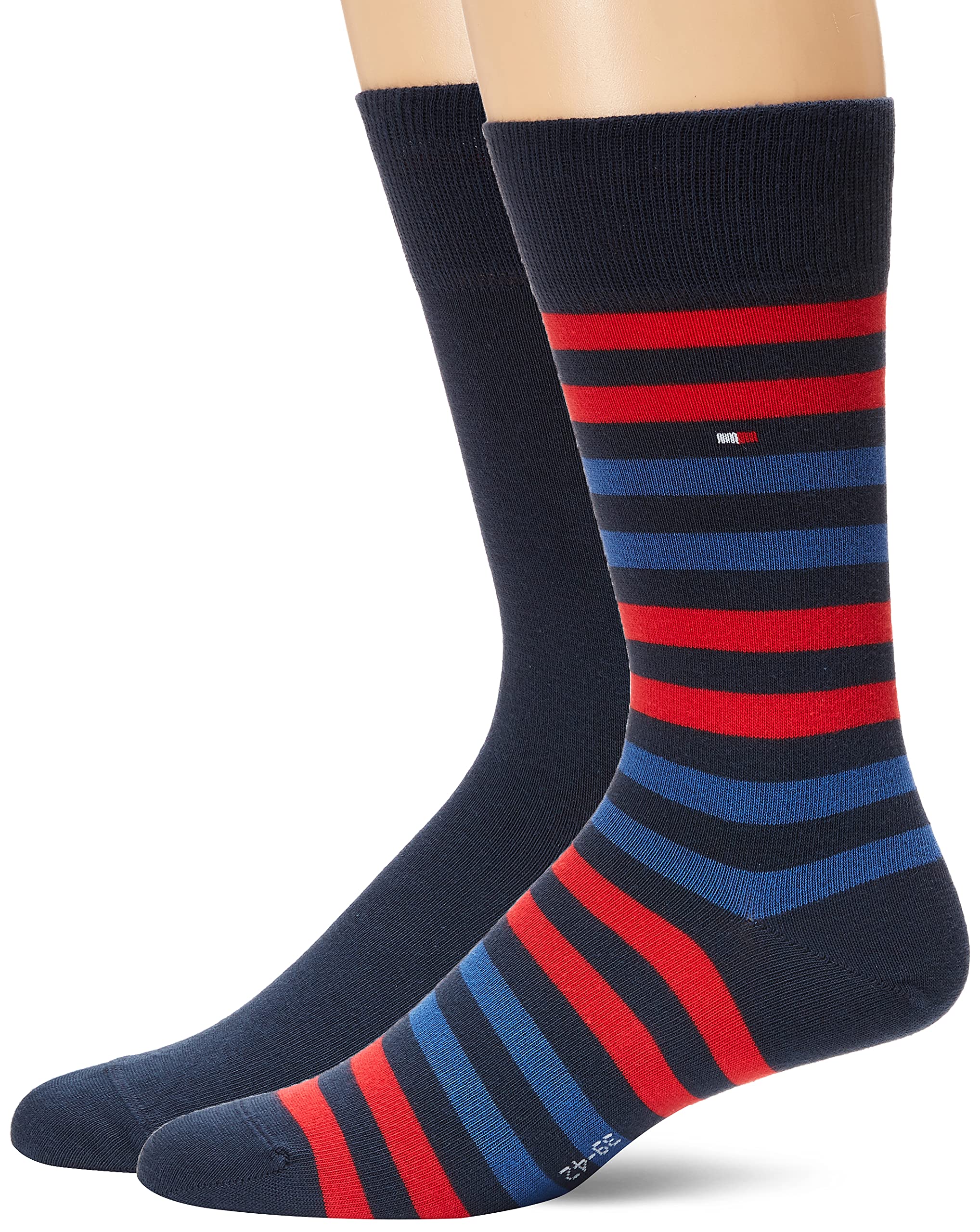 Tommy Hilfiger Men's CLSSC Sock, Tommy Original, 39/42 (Pack of 2)