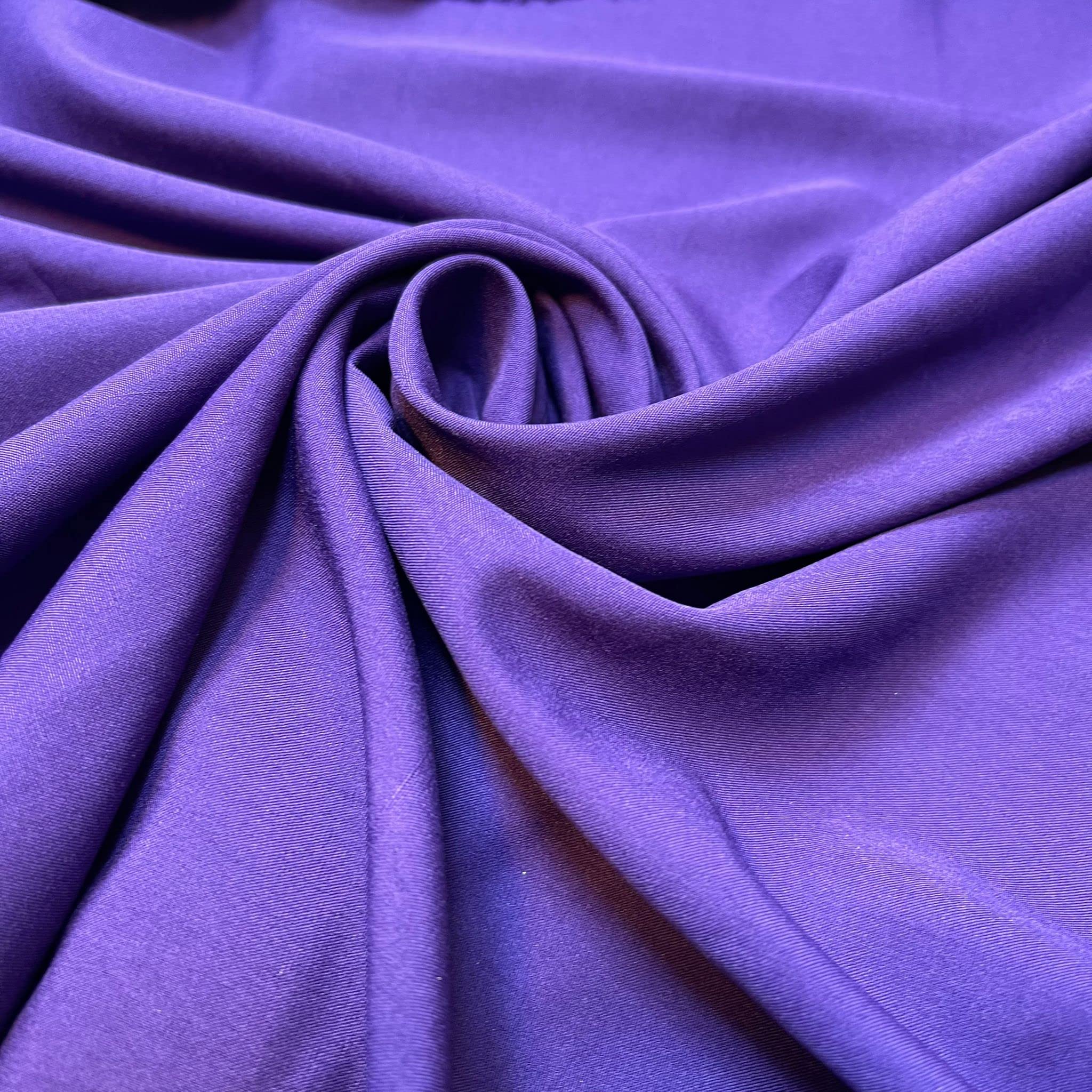 Soft Peach skin Powder Touch Dress Craft Lining Fabric Material 44" Wide Available in 8 Colours (Dark Purple, 1 Meter) โ image 1