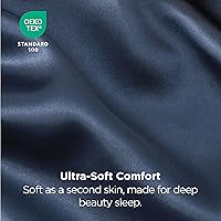 Vista 57 de Bedsure Fundas de almohada de satén, similares a las fundas de almohada de seda tamaño Queen, juego de 2, fundas de almohada para mujeres que