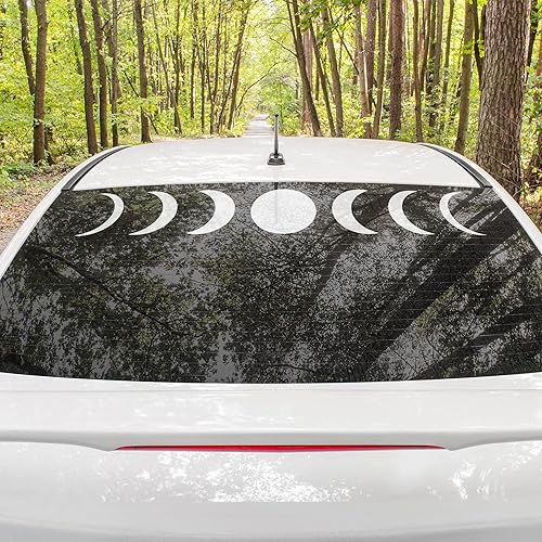 Adhesivo para coche, fases lunares, extraíble, color personalizado, 39 x 6 pulgadas