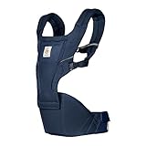 Ergobaby Alta Hip Seat Babytrage mit Babyhüftsitz für Babys und Kleinkinder ab 4 Monaten (5,5 kg - 20,4 kg), Hüftsitz Trage Hüfttrage mit SoftFlex Mesh