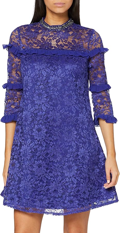 wallis navy lace shift dress