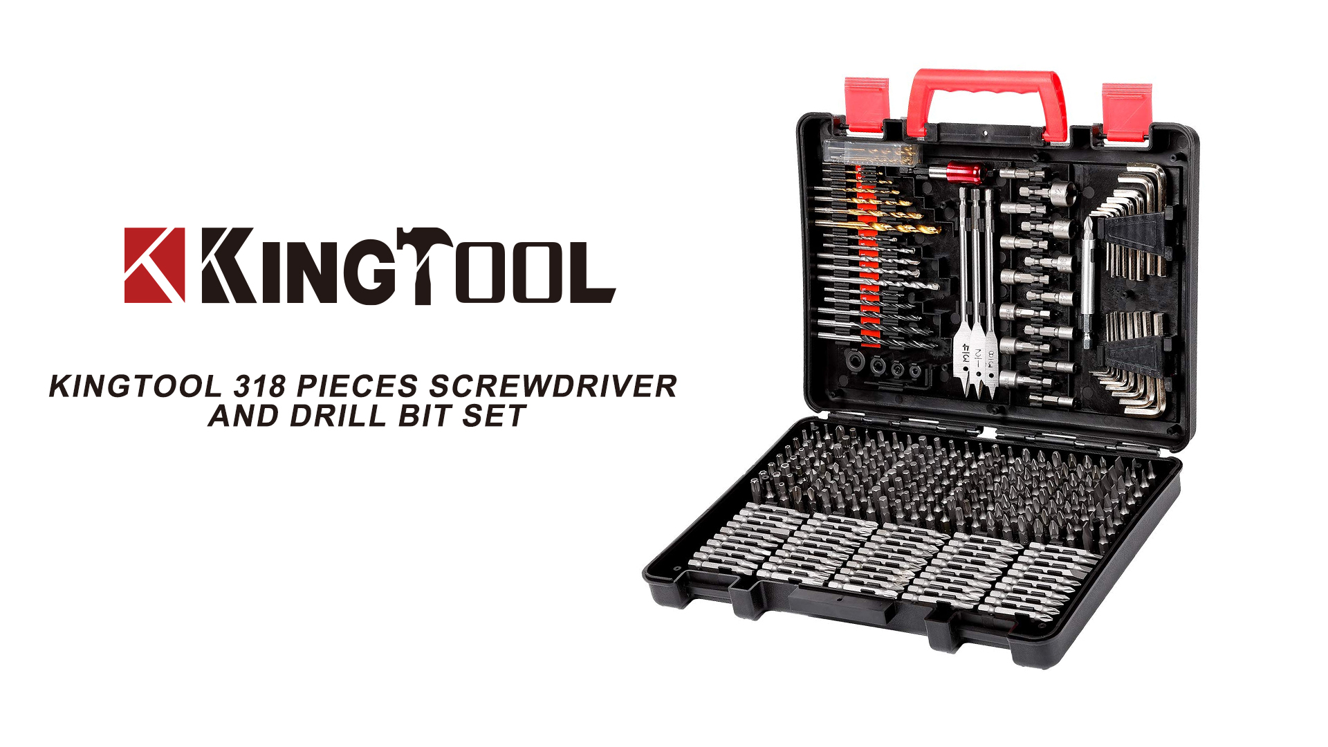 KingTool Drilling and Driving Accessory Kit (KingTool 318-Pieces