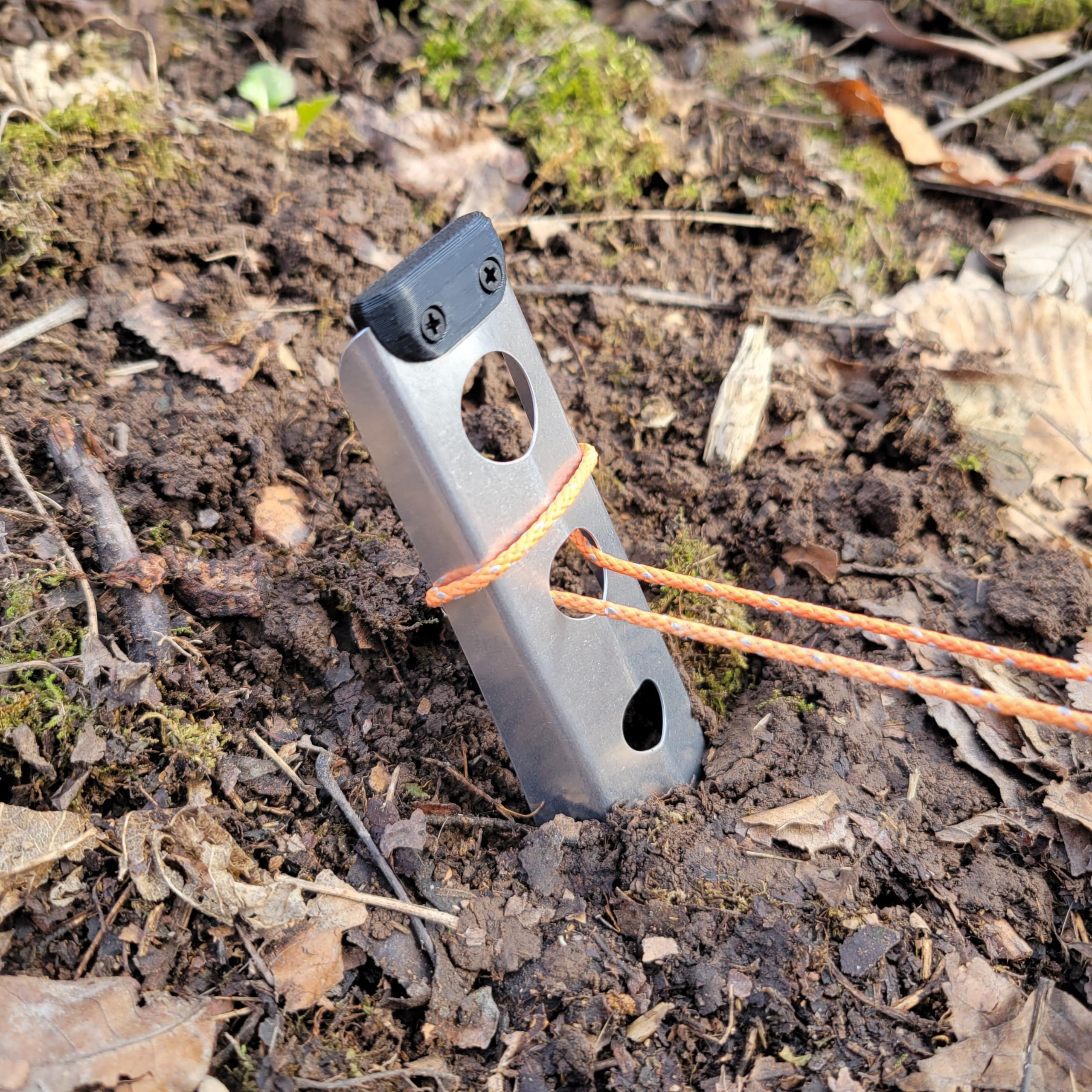 Ultraleichte Rucksackkelle, 13,5 g (Schwarz)