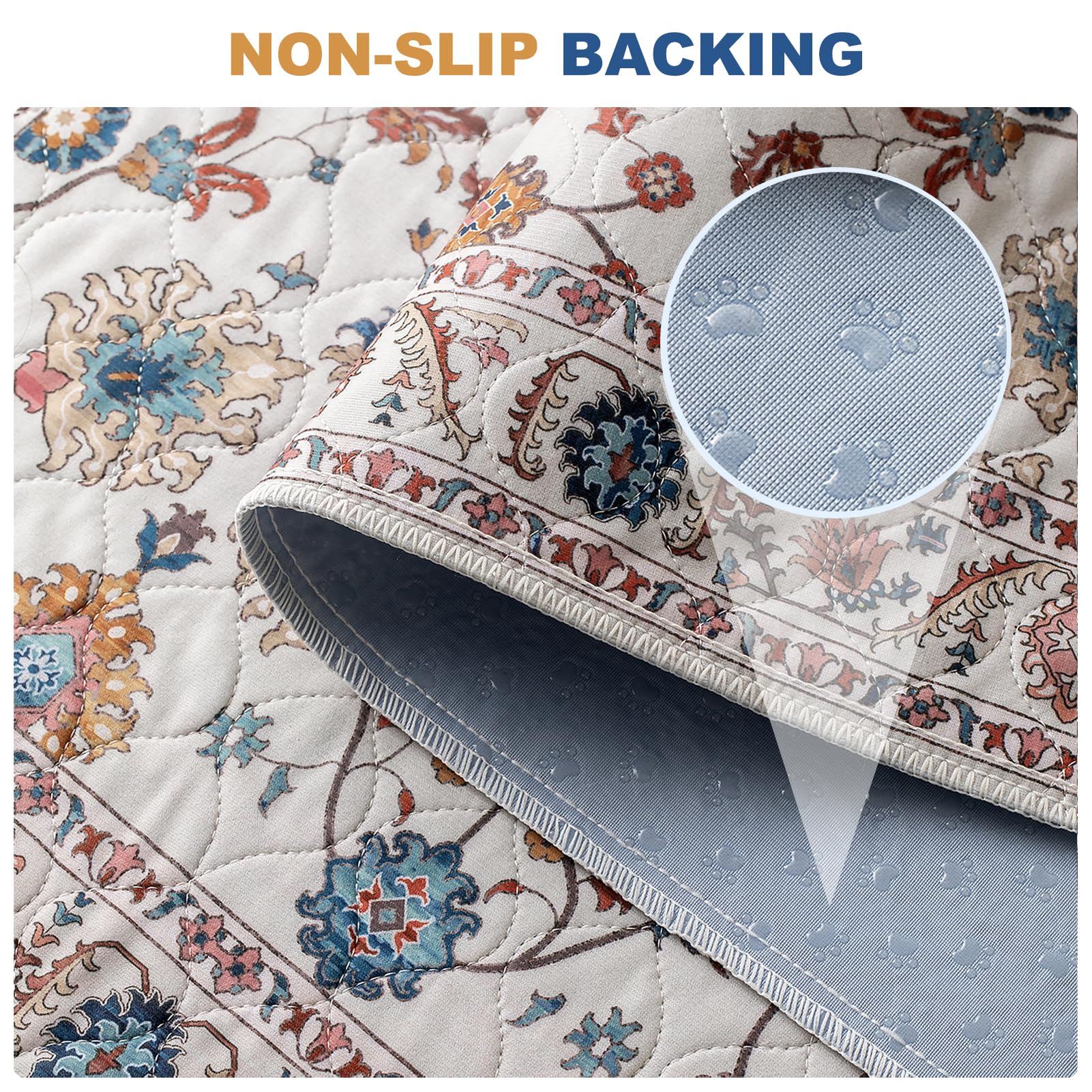 BomDa Tappeti Lavabili per Cani, 2 Pezzi Tappeti Assorbenti Riutilizzabili, Tappetino per Addestramento del Cane, Gatti, Conigli, Porcellini d'India, Antiscivolo (Pattern 3, 81x122cm)