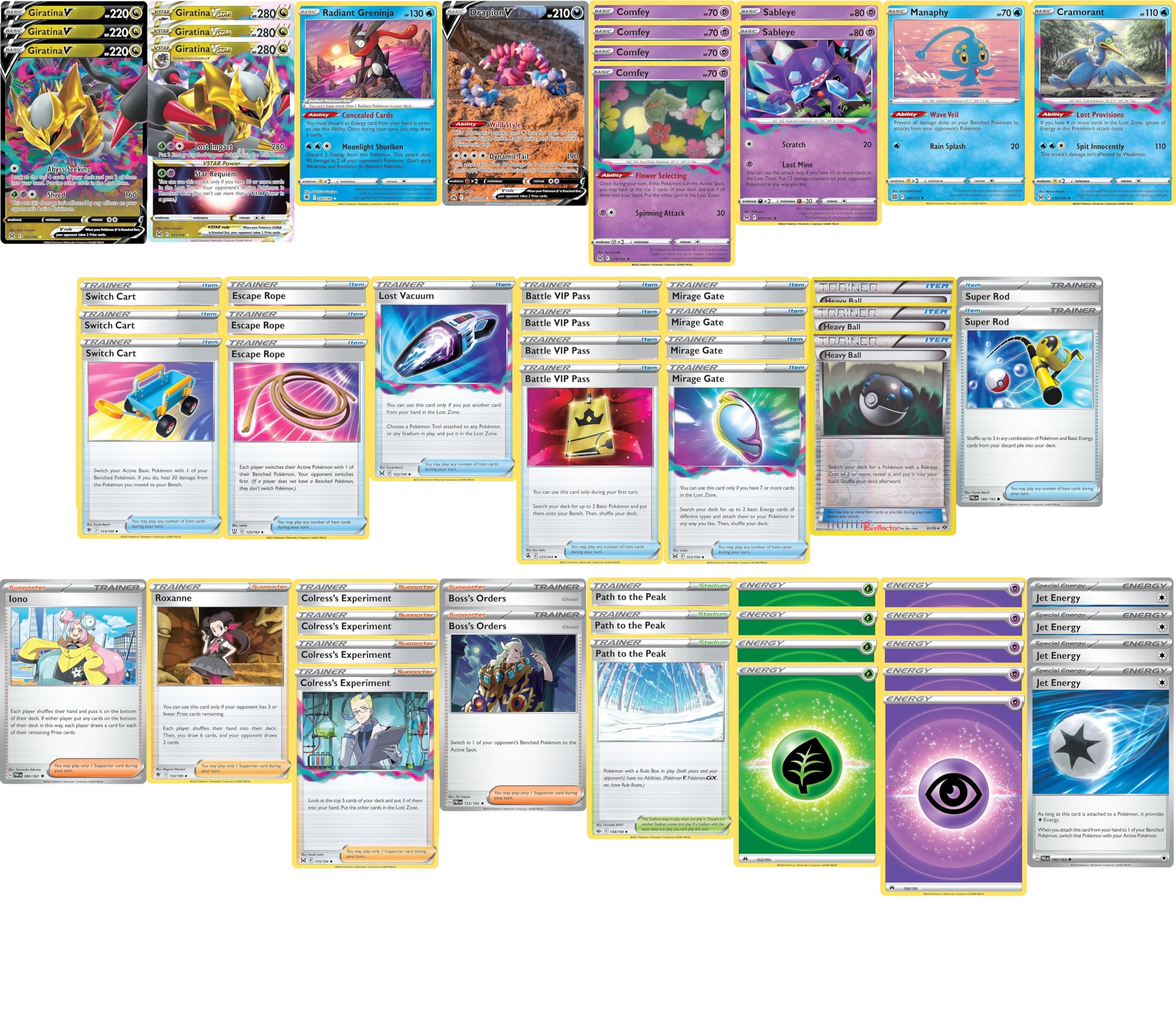 MTG Decks More Competitive Lost Giratina Deck - Very Strong - Custom Built - 60 Card Compatible with