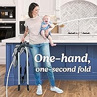 Vista 5 de Graco Silla Alta Slim Snacker, Ultra Delgada, Plegado Rápido, Múltiples Posiciones de Reclinación, Alimentación Cómoda, Whisk