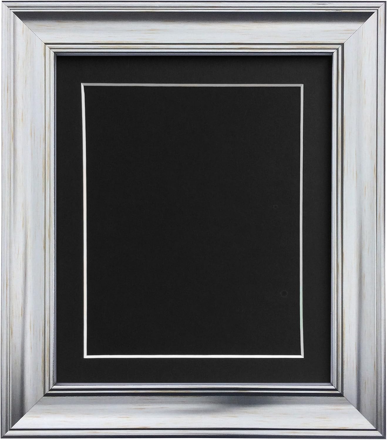 FRAMES BY POST Scandi Vintage Silver Photo Frame with White Mount and backing board 36 x 24 For Image size 30 x 20