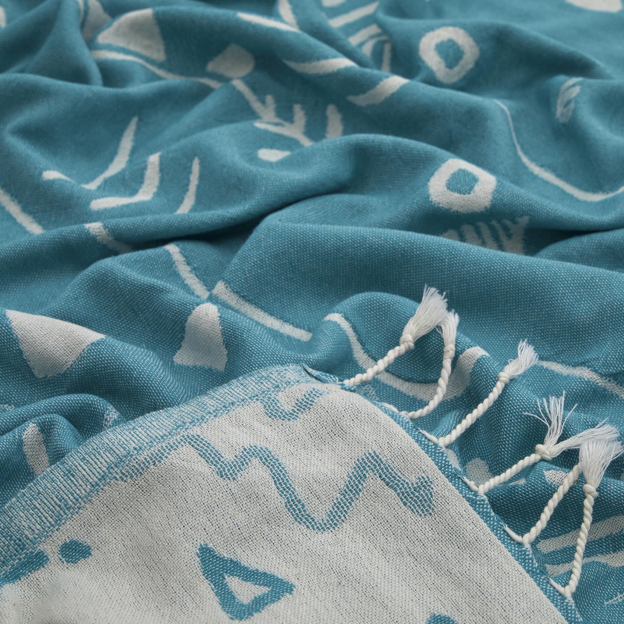 Kikoya Turkish Beach Towel - 36" X 71", 100% Premium Turkish Cotton, Quick Dry, Sand Free, Lightweight