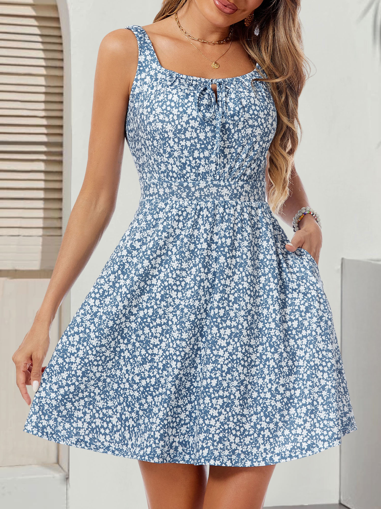 cute sleeveless dresses Loemes Sundresses for Women 2025 Baby Shower Corset Dress Floral Square  Neck A-Line Cottagecore Cute Milkmaid Womens Summer Dresses S Pink at  Amazon Women's Clothing store