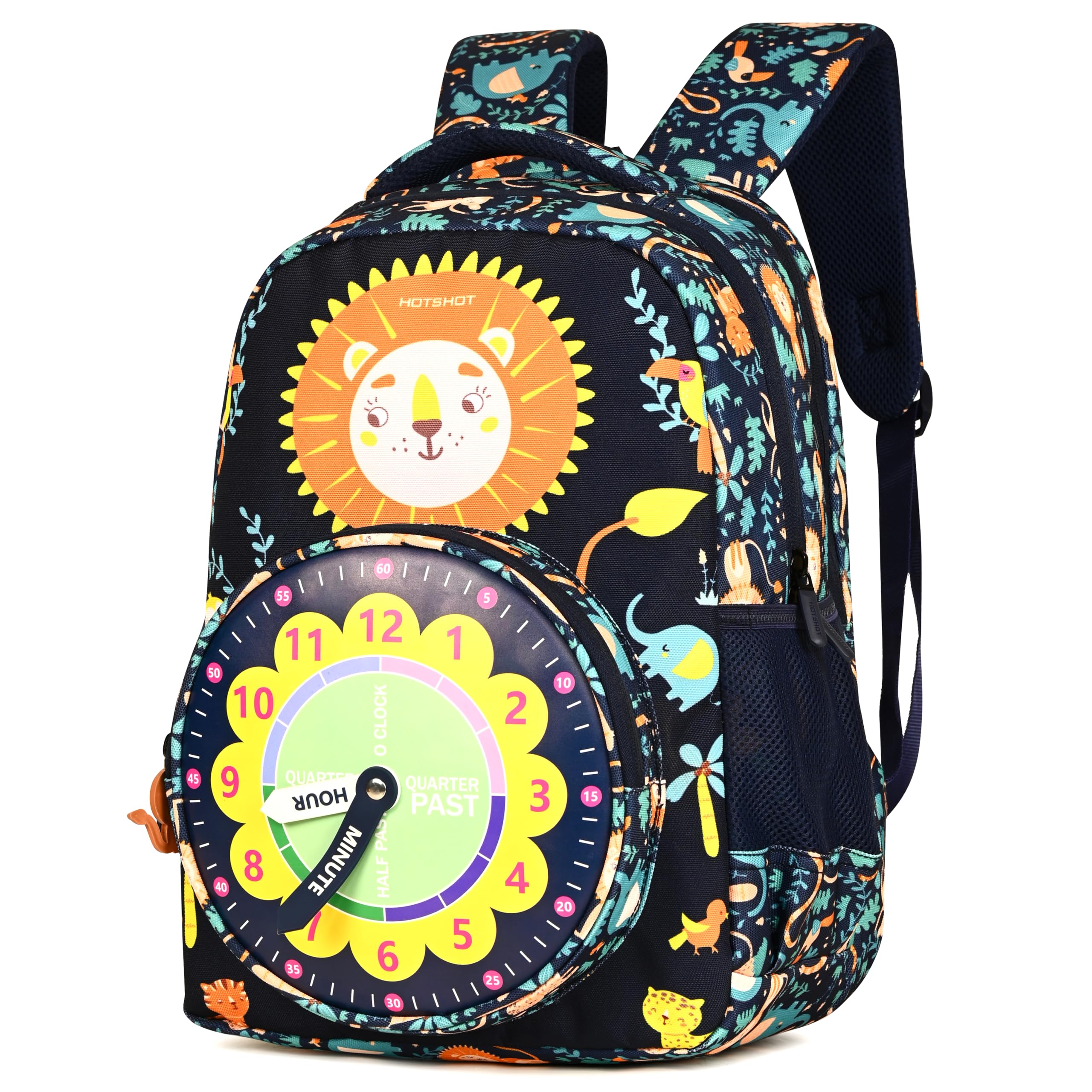 CLOCK_1813|school bag for boys|bag for kids|school bag for girls|16 INCH|backpack for girls |water resistant|for boys & girls|24L school bags-image-28