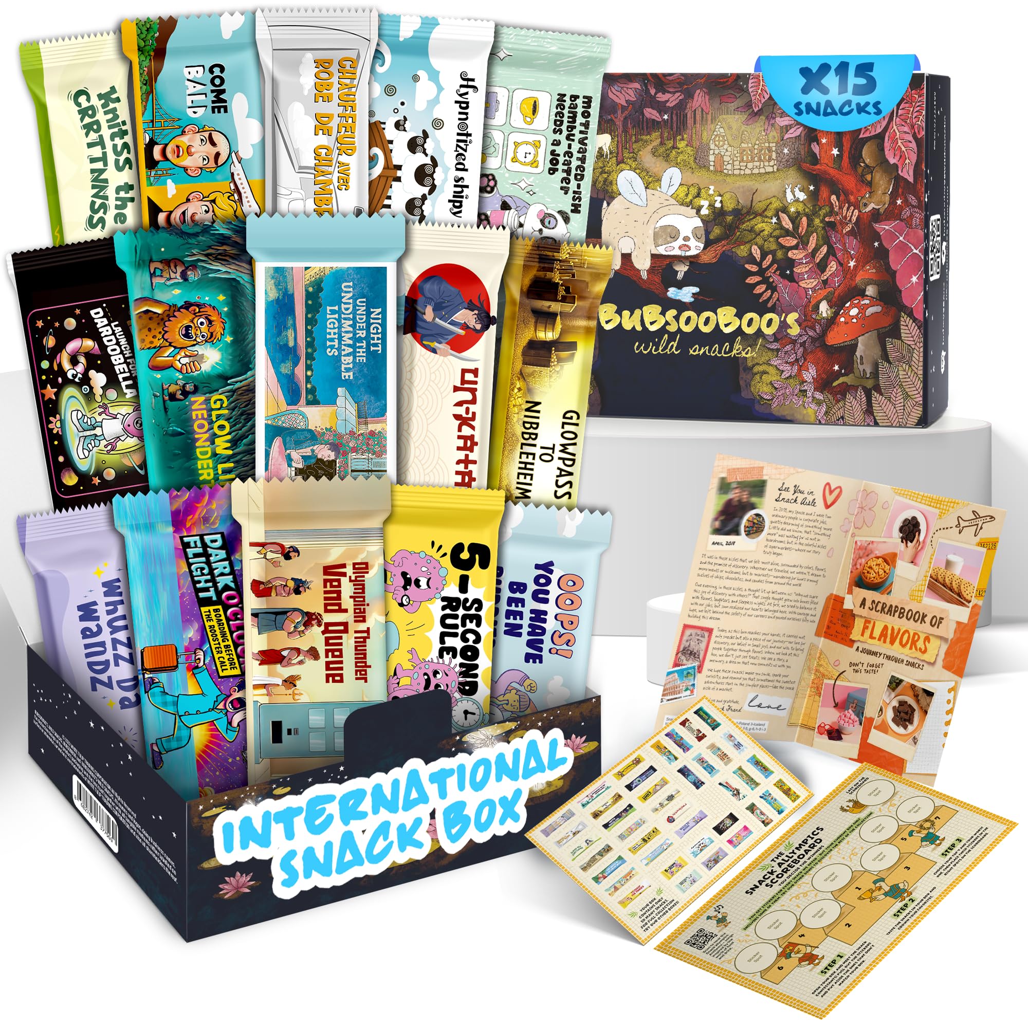 Midi International Snack Box (Fairy Tale Themed) | Snacks Variety Pack of International Treats | Foreign Snack Box Offering Unique Experience | Mix Care Pack of Turkish Candies | 12 Full-Size Snacks