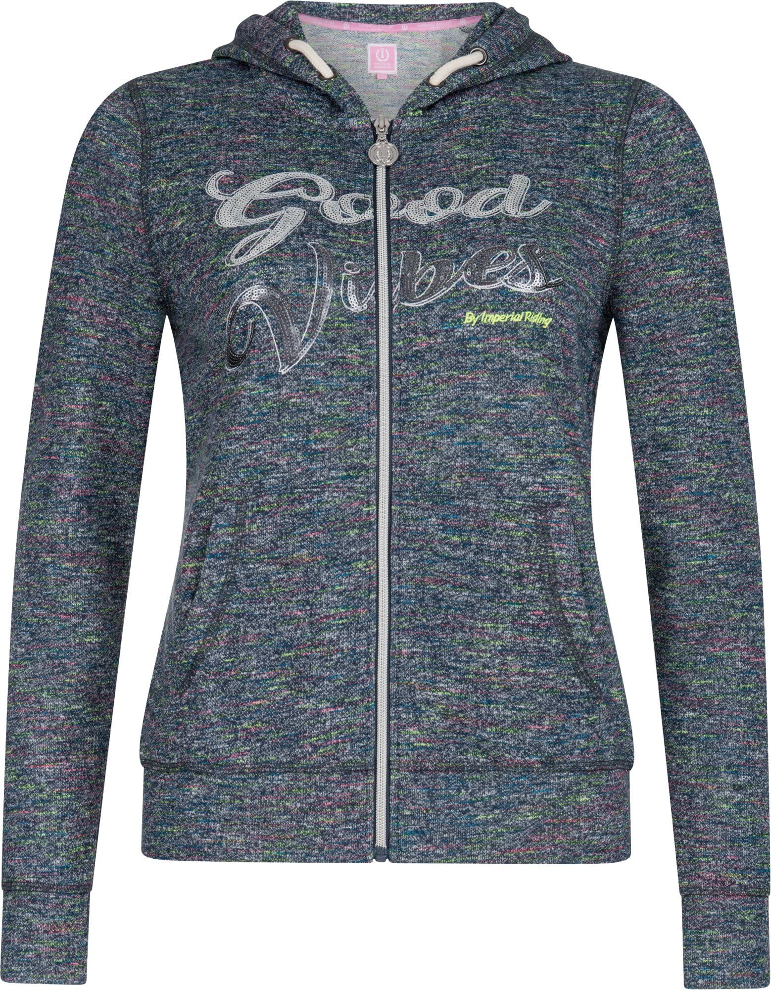 Imperial Riding Good Vibes Womens Sweat Vest - Navy Blue: Medium