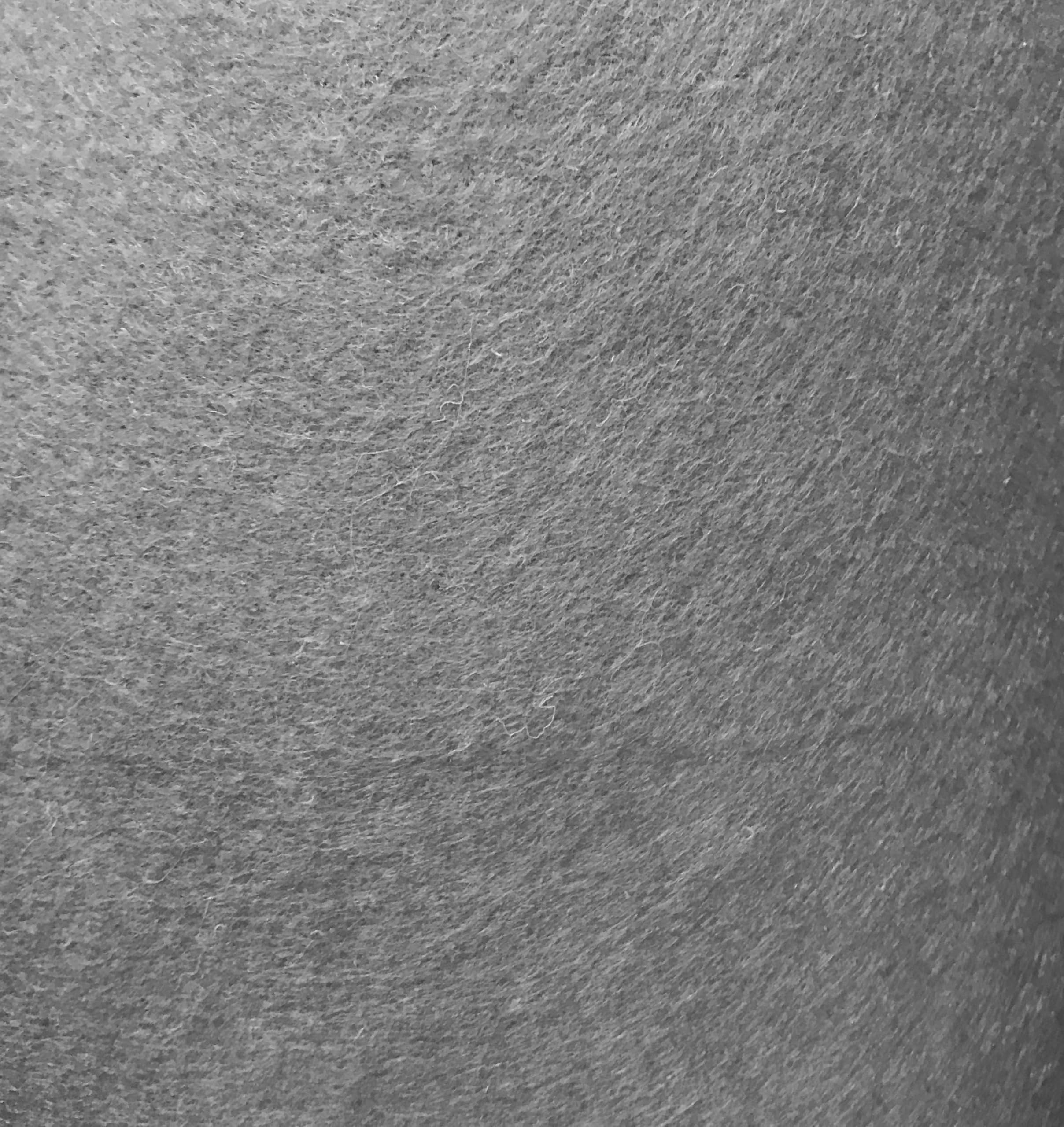 Extra Thick 3-4mm Felt Half Metre and Metre Plain Mixed Polyester Craft Felts (Metre 100cm x 100cm, Silver Grey)