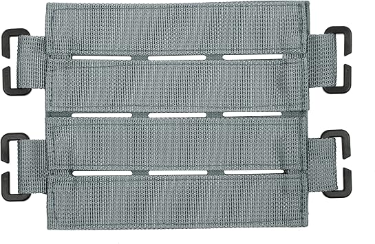 Large Molle Patch Panel with Laser Cutting Loop, Molle Patch Display Holder for Backpack,5X4.3 Mini Patch Board Include American Flag Patch