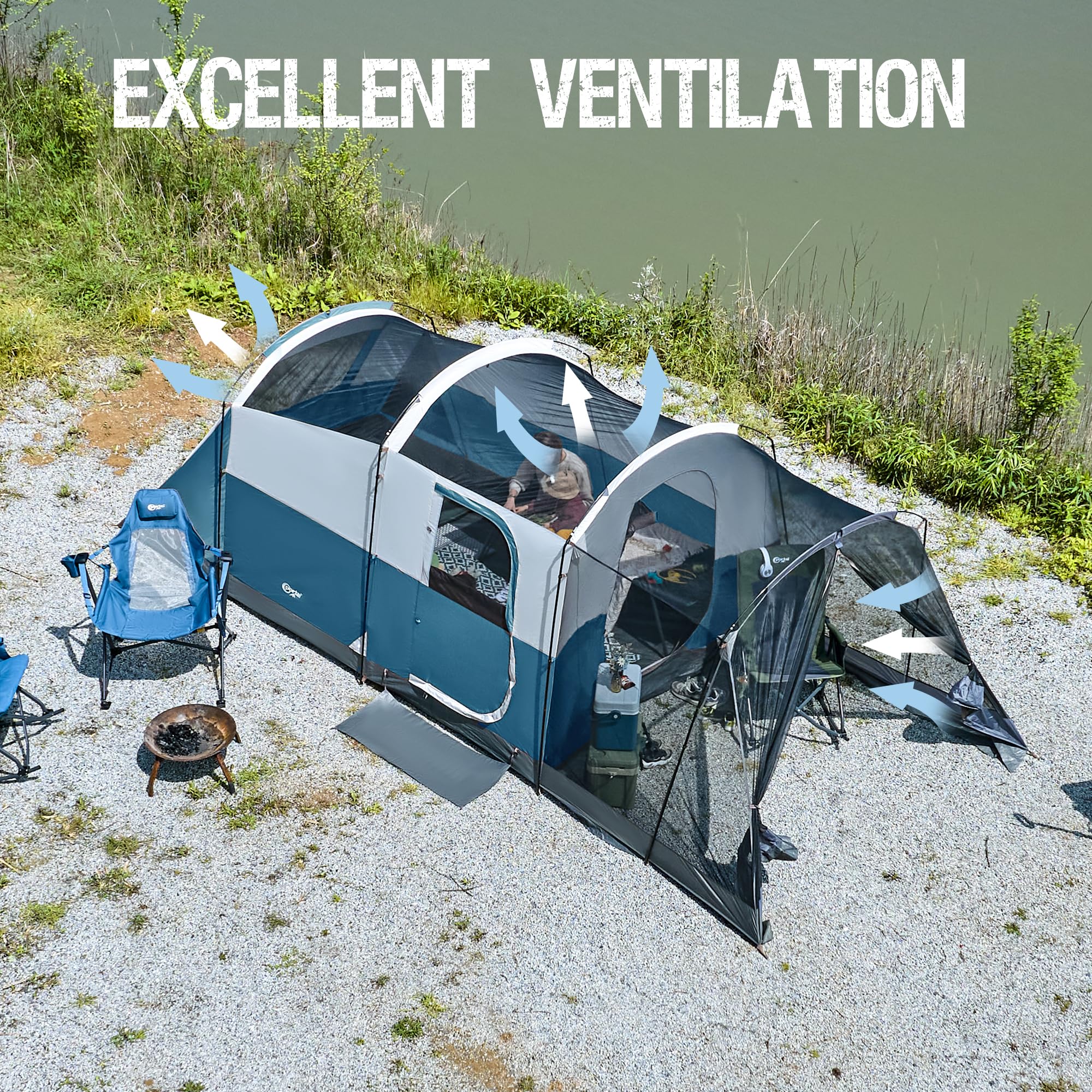 ７、8人テント Amazon.co.jp: NTK アリゾナ GT 7~8人用 14×8フィート スポーツ