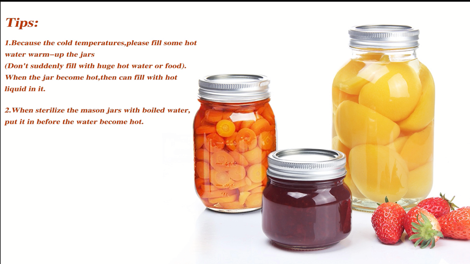 Bocaux Mason En Verre 1L Lot De 2 - Parfaits Pour Conserves, Fermentation Et Stockage