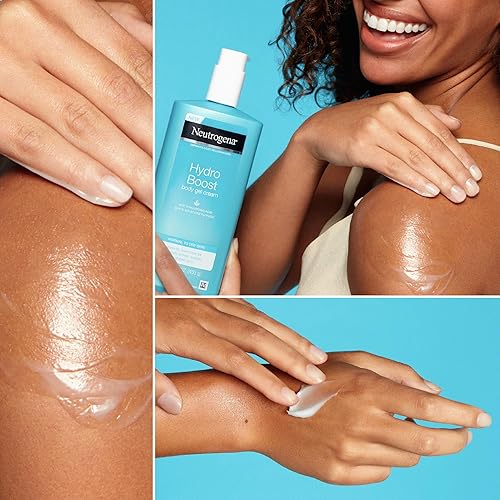 Miniatura 3 de Neutrogena Hydro Boost Crema hidratante de gel corporal con ácido hialurónico loción corporal no grasa y de rápida absorción para pieles normales a