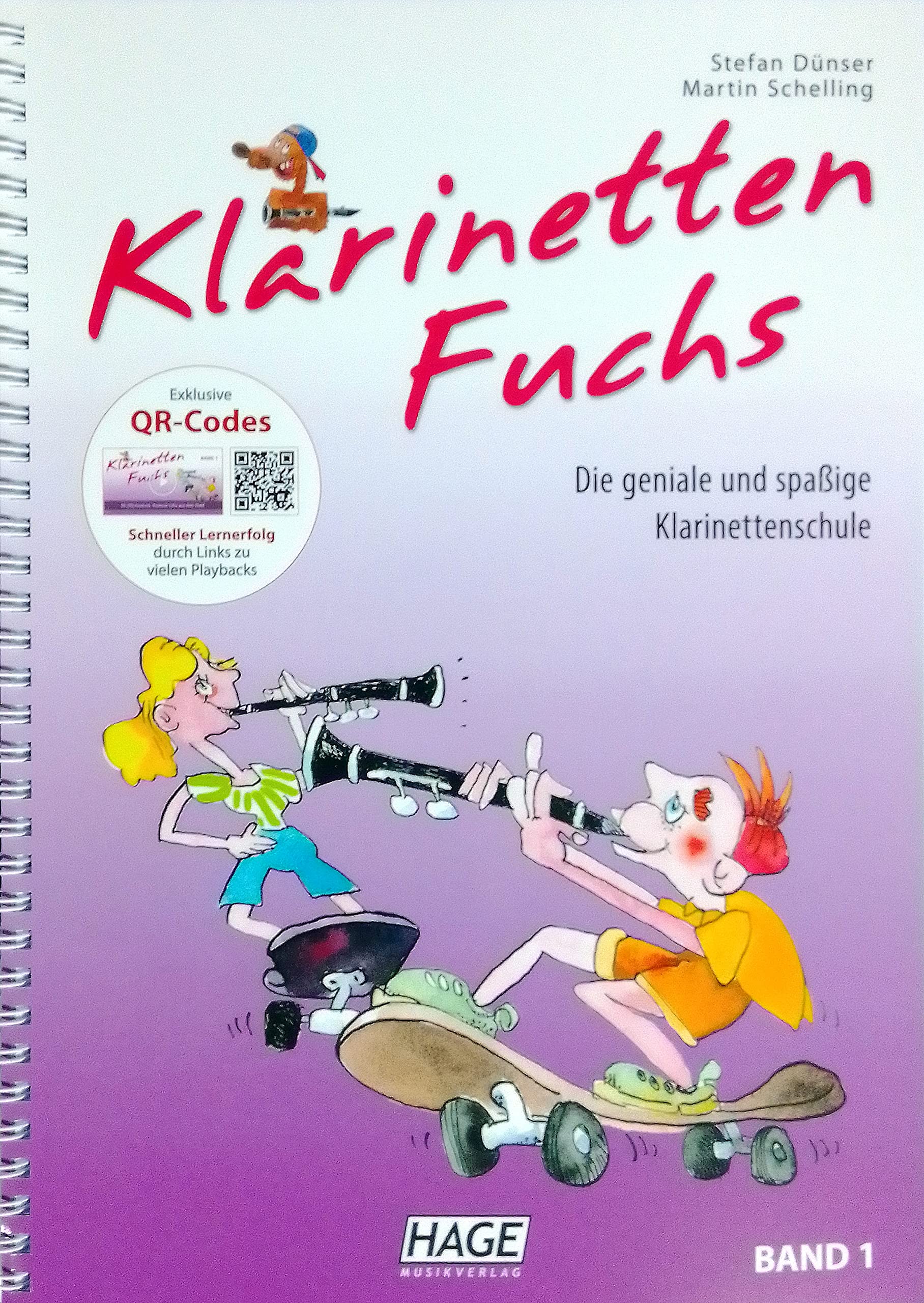 Klarinetten Fuchs Band 1 Online Material mit Musik-Bleistift