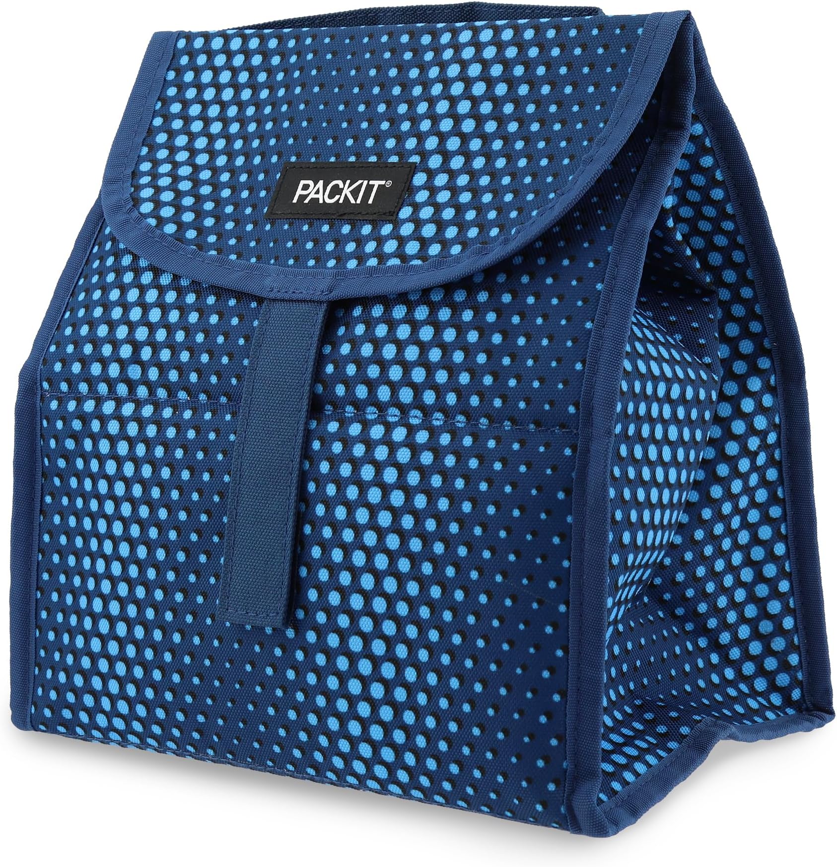 PackIt Freezable Classic Lunch Box, Black, Built with EcoFreeze® Technology, Collapsible, Reusable, Zip Closure With Zip Front Pocket and Buckle Handle, Designed for Fresh Lunches main image 0