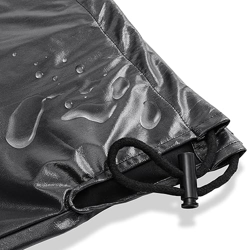 Miniatura 3 de Saloniture Funda de almohada cilíndrica impermeable para cojines de mesa de masaje, 30 x 6 pulgadas con cierre de cordón, color negro