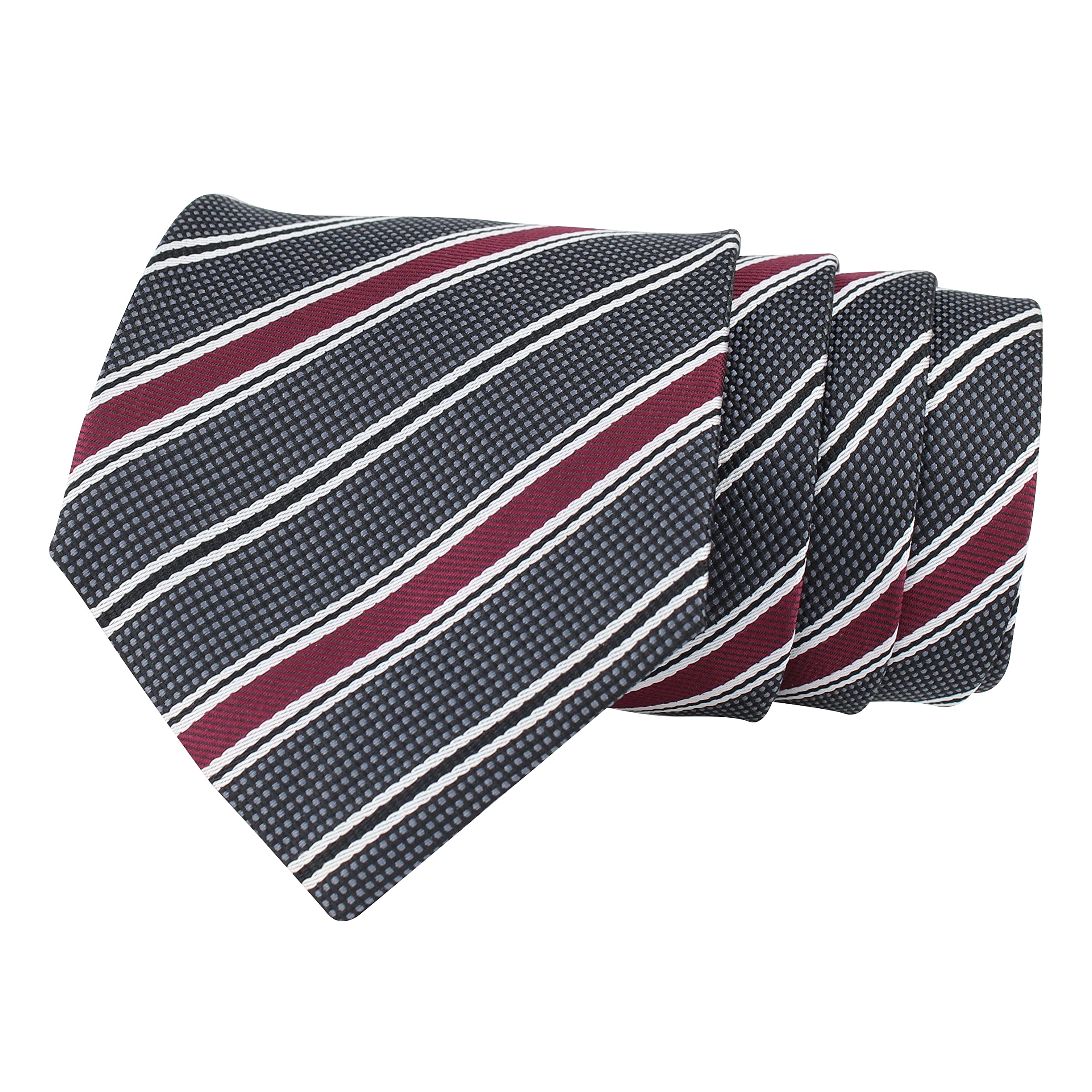 KovoveKavove The Divine Striped Grey Necktie For Men