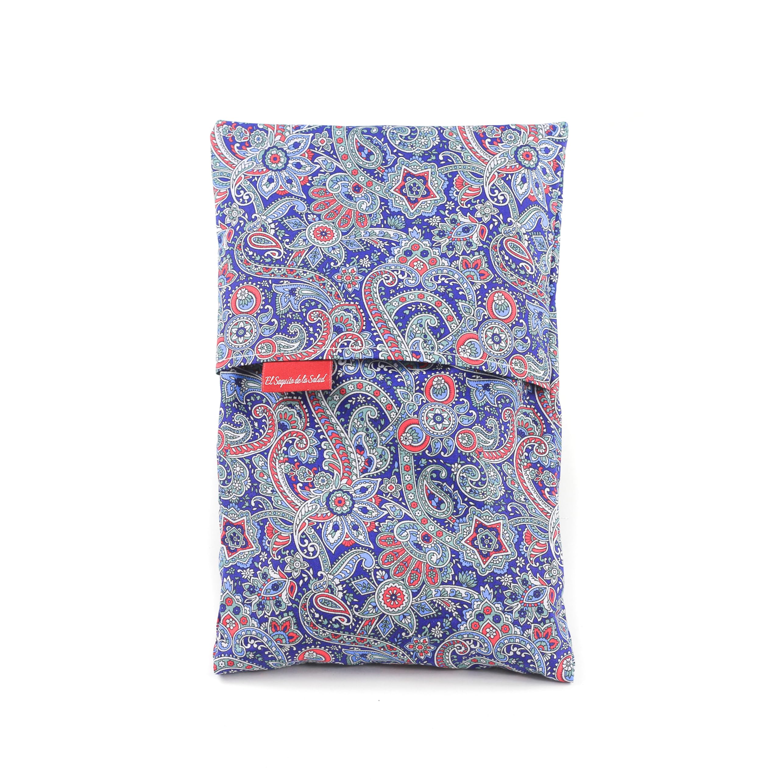Saco Térmico de Semillas para microondas Aroma Lavanda, Azahar o Romero para aplicar Calor seco Natural 100% Algodón Cachemir (Romero, M (50 x 15 x 2 CM con Funda))