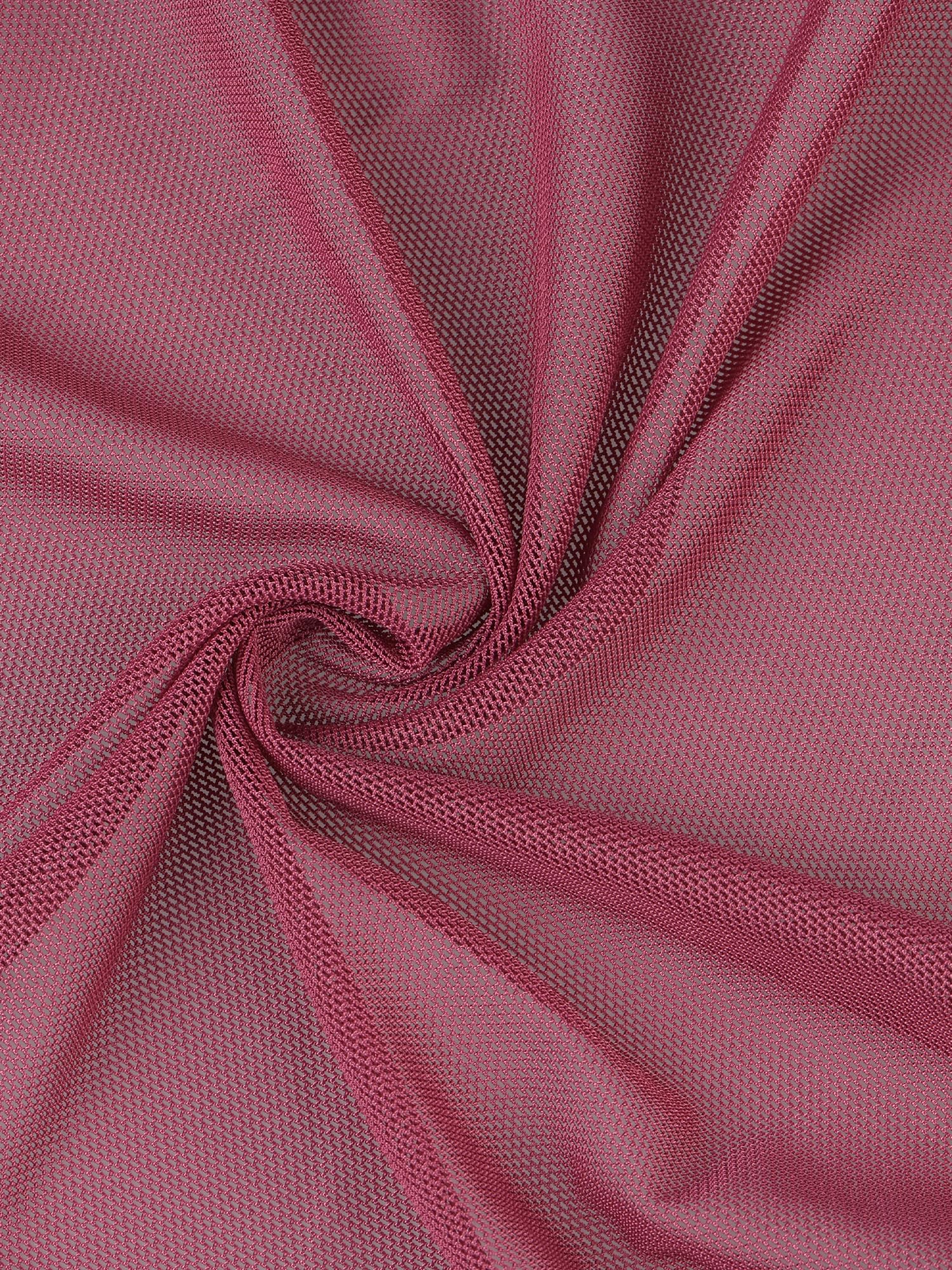 Allegra K Boléro élégant en satin à manches transparentes pour femme, rose foncé, L