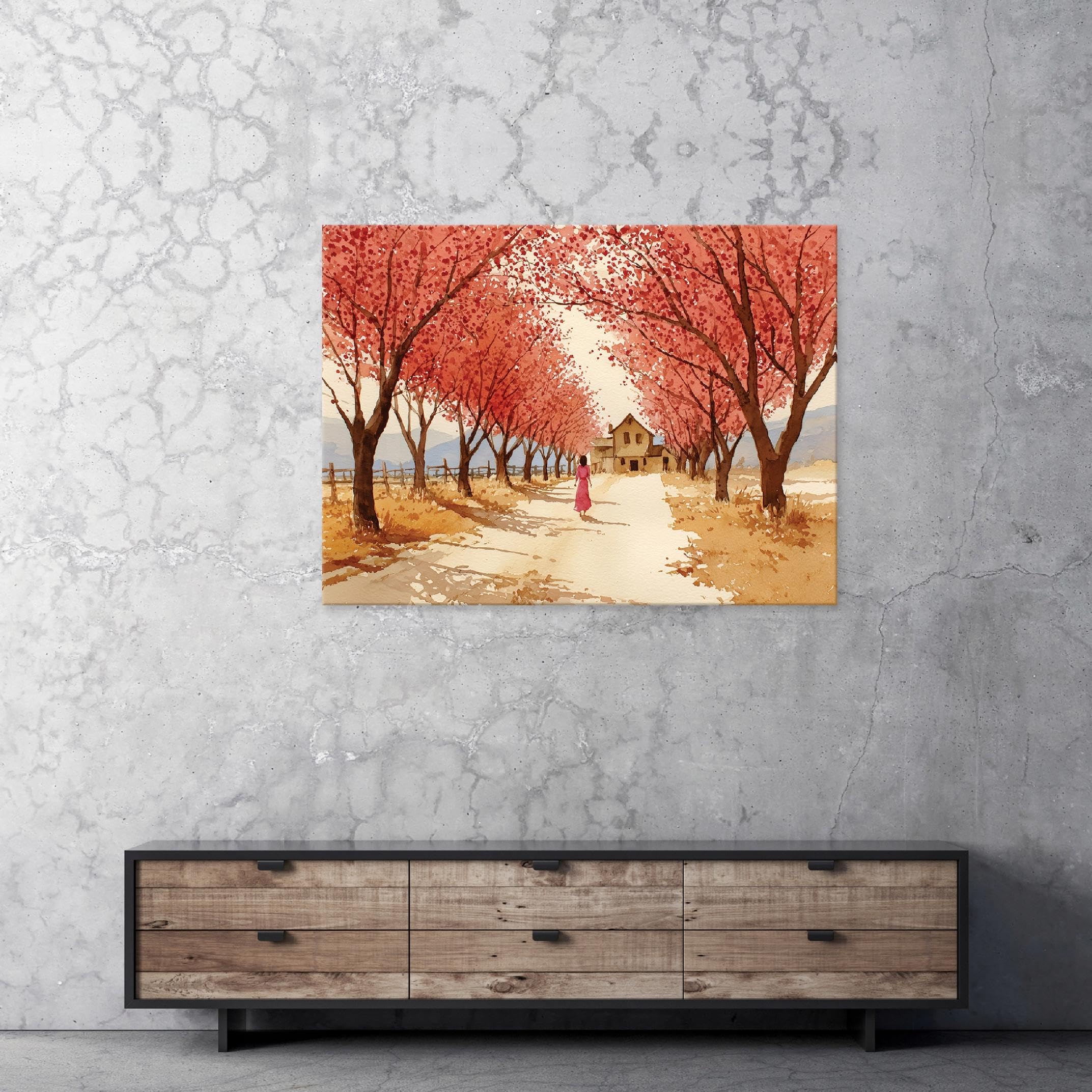 ForWall Cuadro en lienzo Árbol Abstracto 120x80 cm