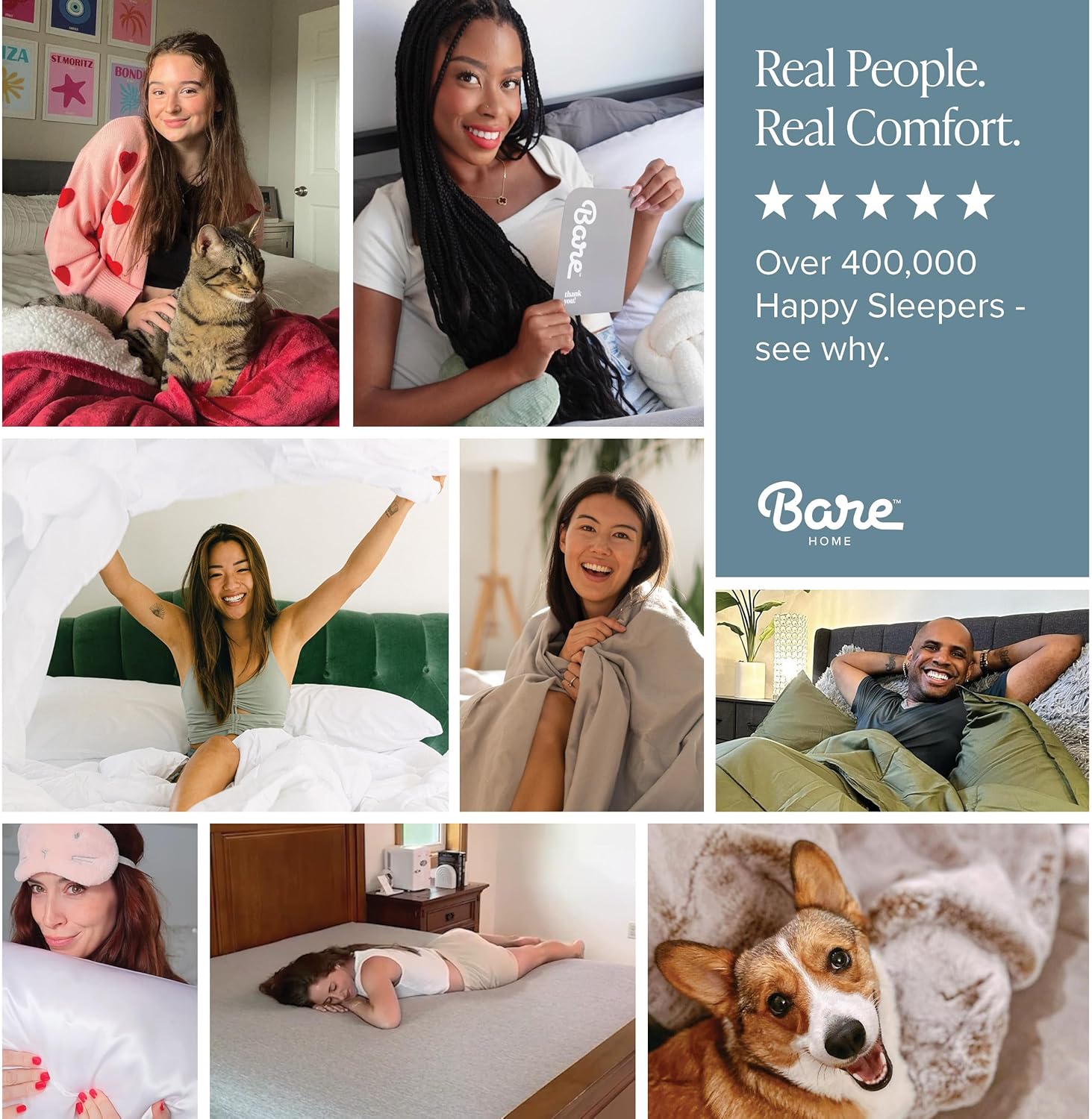 Bare Home Hotel Luxury King Sheet Set, Extra Soft - 6 Piece Set - Deep Pockets - Easy Fit - Cooling & Breathable - Wrinkle, Fade, Stain Resistant - Includes 4 Pillowcases (King, Taupe) - Image 9